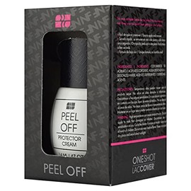 ONE SHOT LACCOVER - PACK 3 PEEL OFF, Protector de Cutícula y Piel al Momento de Aplicación de Gel Para Uñas, Olvídate de Bordes Manchados, 3 Frascos d