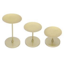 Gold Pillar Candle Holder Double Sided Use Rust Prevention Iron Candlestick Holders for Living Rooms