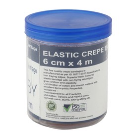 Clubby Crepe Bandage for knee,leg,wrist,ankle,elbow,hand,foot,finger and toe support(6 cm)(4-M)