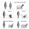 Mesee 10 Piece Carving Cutter Set, Carbide Burr Set, Rotary