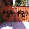 Dragon Sculpture Wall Art, Metal Dragon Decoration for Home, 28