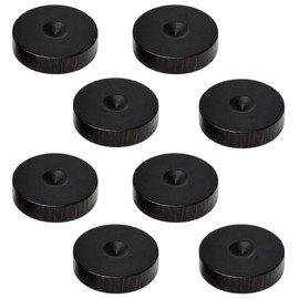 nanomaru 8pcs Wood Ebony Insulator Speaker Audio Spike Holder Spike Base Speaker Stand Wood 33x10mm