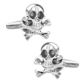 KissTies Mens Cufflinks Vintage Skeleton Cuff Links For Men + Gift Box