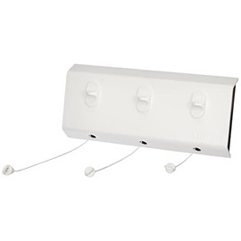 Leifheit Wall Dryer, Rollfix Triple Longline Washing Line, Retractable Clothes Airer, Space Saving Dryer for Wall, Indoor, Outdoor, Laundry Rack, Wall Mounted