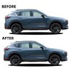 dewoshangmao Window Trim Chrome Delete Blackout Overlay Kit Pre-Cut Vinyl