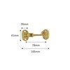 Japan Commerce Swivel Cabin Door Hook, Pull Lock, Brass, 3