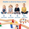 28 Pezzi Adattatore per Binari in Legno per Treno, Accessori