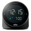 Braun Digital Alarm Clock with Snooze, Negative LCD Display, Rotating