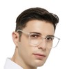 WEMOOTANTS Oversized Reading Glasses 2.5 Men Large Square Readers Fashion