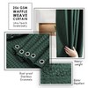 Clara Clark Hunter Green Shower Curtain - Hotel Quality Waffle