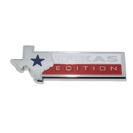 1Pc 2015-2018 Texas Edition Tailgate Emblem 3D Badge Nameplate Replacement FL3Z-8442528-A (Chrome)