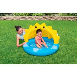 Bestway - Piscina Inflable con Sombra para niños, 1,01 m x 97 cm x 71 cm                                                                              