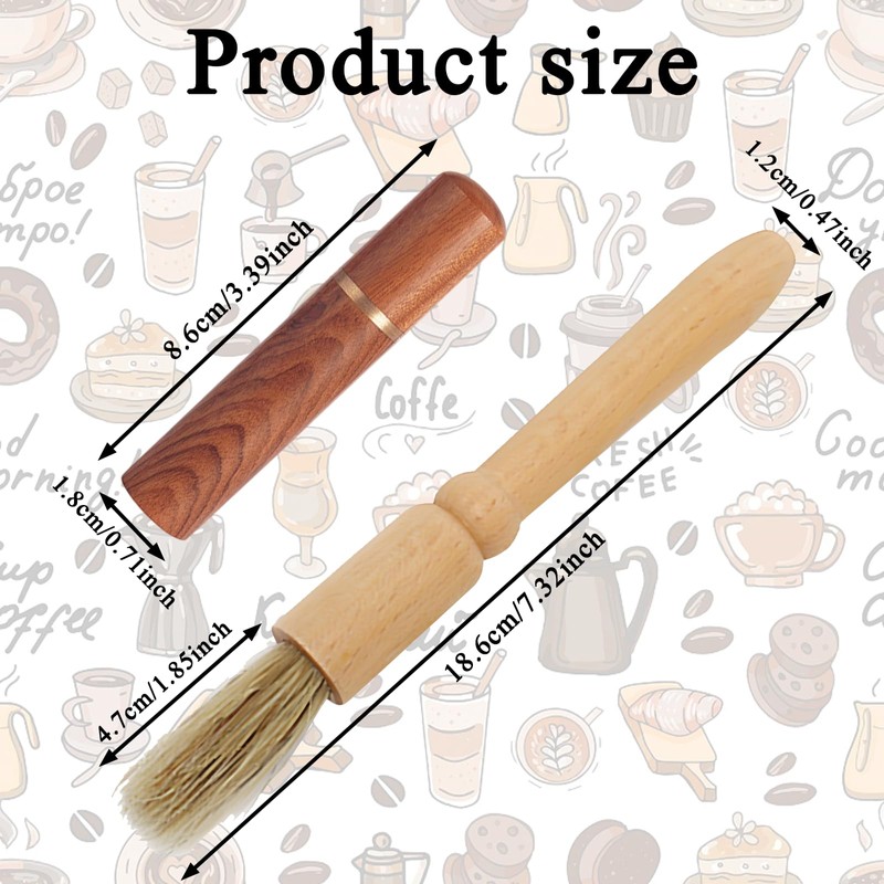 Espresso Coffee Stirrer Coffee Brush, Espresso Distribution Tools with 6