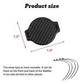 Xotic Tech for AirTag Mount Holder with Strap Hidden Bicycle GPS Tracker Holder Waterproof Protective Anti-Theft Tracking Device Case Attachment (Carbon Fiber Pattern)