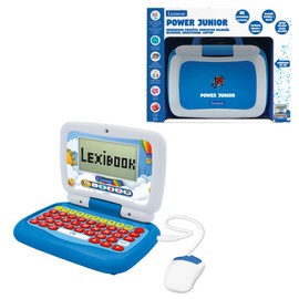 Lexibook, Power Junior, Bilingual Educational Laptop English/Spanish with 40 Activities Including a New Way to Learn How to Read and Count, JC398i2
