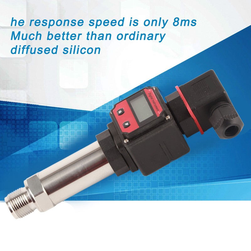 Pressure Sensor Aluminum Alloy Air Water Sender Digital Display LCD
