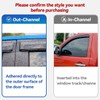 STARTSHIP 94143 Side Window Visors Wind Vent Deflector,4pcs Outside Mount