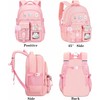 Lingletu Cute Backpack with Cute Plush and Rabbit Plush Accessories