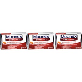 Mucinex Sinus-Max Severe Congestion & Pain Caplets 20ct (3 Pack)