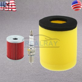 Realray For 1991-2002 Suzuki King Quad 300 LTF 4x4 Air Filter & Oil Filter & Spark Plug