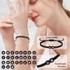 Initial Bracelets for Women Friendship Bracelet Kit Black Braided Rope