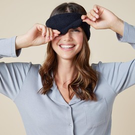 Softies Marshmallow Eye Mask, Black, OSFM