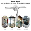 Window Glass Wiper One-Side Brush Stainless Steel with Suction Cup
