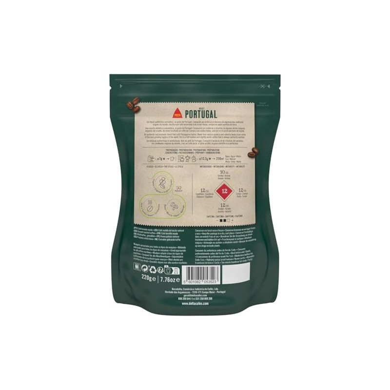 Delta Portugal Ground Roasted Coffee | 220g x 4