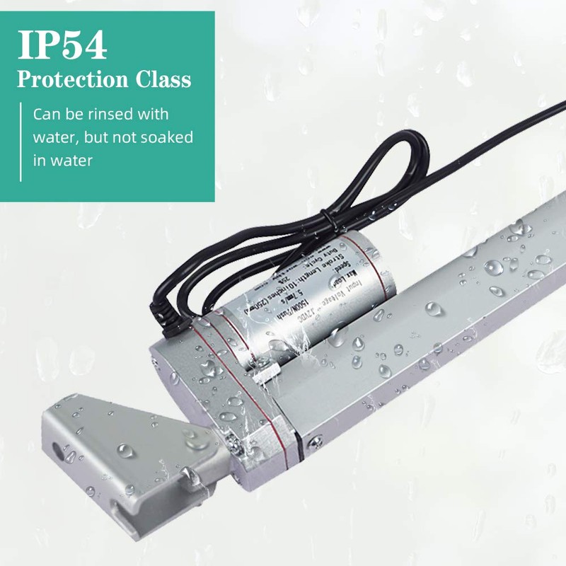 ECO-WORTHY Linear Actuator 12V, 12" 300mm Stroke, IP54 Waterproof Heavy