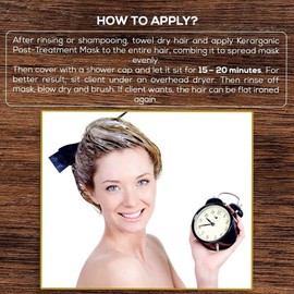 KERARGANIC Post-Treatment Mask (Step 3) (2oz/60ml) Especially formulated to penetrate the depths of the hair shaft to nurture the hair and prolong the keratin treatment.