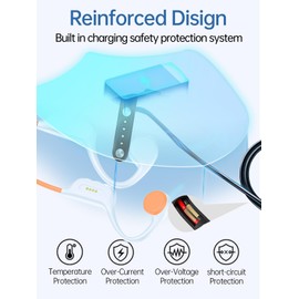 WUNIAK Charging Cable for KOPIDOE X7 Bone Conduction Swimming Headphones, Magnetic USB Charging Cable USB Flexible Charger Cord Cable Accessories for KOPIDOE X7，（2 Pack）