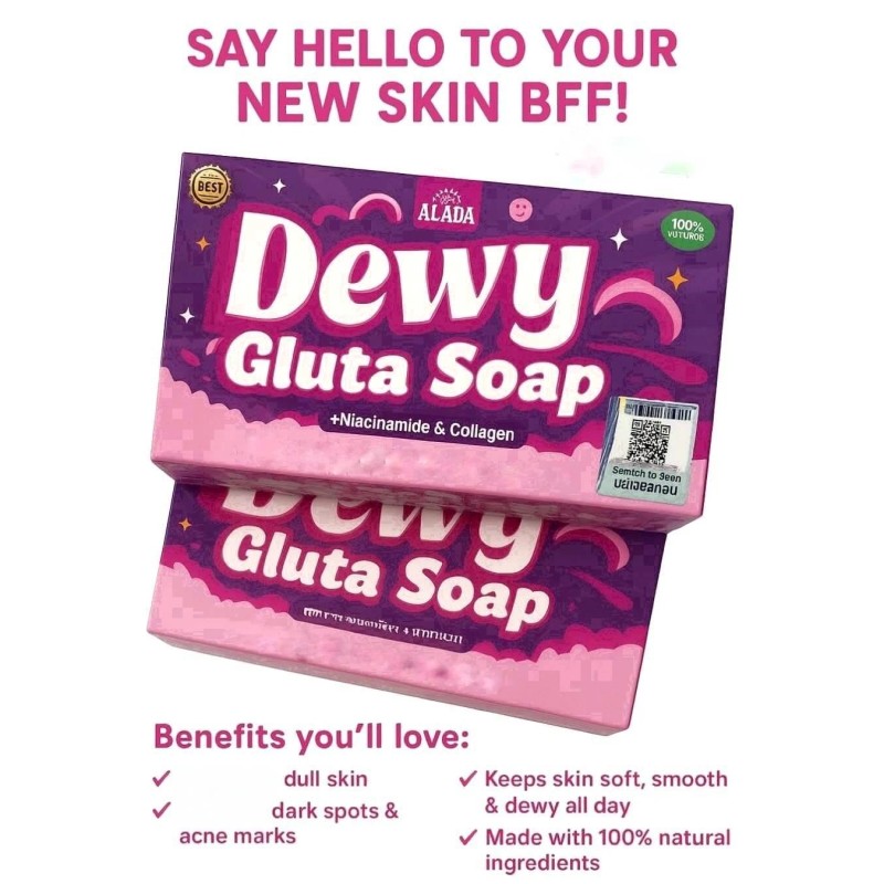 ALADA Natural Dewy Gluta Soap 70g – With Niacinamide &