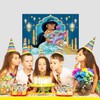 RZDQZY Princess Jasmine Photo Backdrop - Pink Fabric, Medium/Large Size,