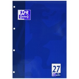 Professional High School Notepad A4 Lined 27 with Double Edge Ruled 50 Sheet