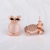 LZD 18K Rose Gold Cateye Drop Stud Earrings L96