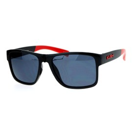 JuicyOrange KUSH Sunglasses Unisex Classic Square Plastic Frame UV 400 Black Red
