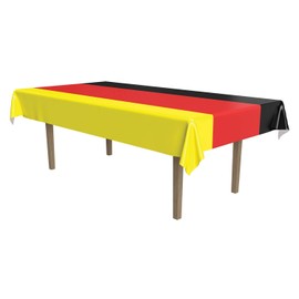 Beistle 57940-BKRY German Table Cover, 54 by 108-Inch