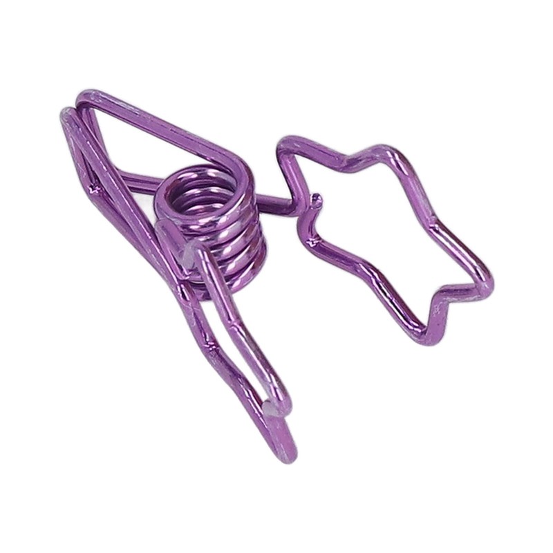 100pcs Star Binder Clips Cute Cartoon Hollow Strong Clamping Force