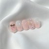 [Handmade Nail Tips] Peony Bloom Nail Tips - Short Oval