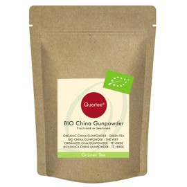 Quertee Gunpowder Tea Organic Green Tea 200 g Fresh Mild in Taste Organic Green Tea Loose Organic Tea