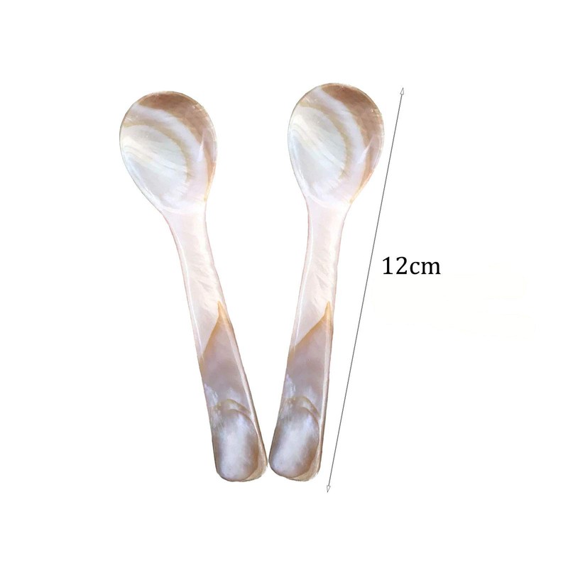 Pearl MOP Handmade Caviar Spoon W Round Handle for Caviar