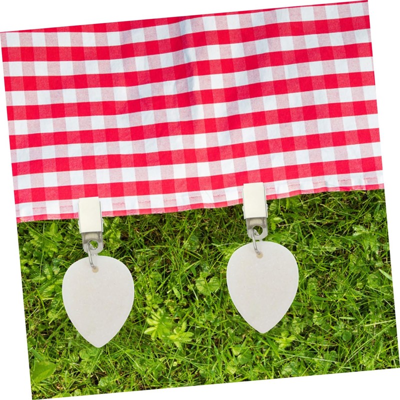 LABRIMP Oval Shape Tablecloth Pendants 6 Pieces Tablecloth Weights Stones