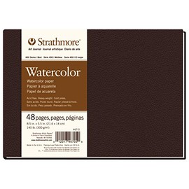 Strathmore Serie 400 quaderno per Acquerello con Copertina Rigida 24 Fogli Grana fine 300grammi