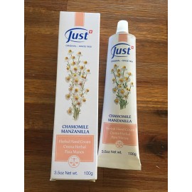 Swiss JUST 100gr Crema de Manzanilla p Manos Herbal Hand Cream Chamomile 3.5oz