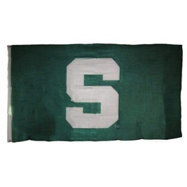 Trade Winds 3x5 Michigan State S" University Football Knitted Nylon Premium Flag 3'x5' Premium Fade Resistant
