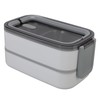 Bento Box 304 Stainless Steel Microwaveable with Chopsticks and Spoon