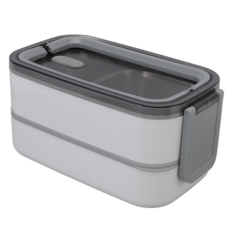 Bento Box 304 Stainless Steel Microwaveable with Chopsticks and Spoon