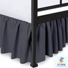 Ruffled Bed Skirt with Split Corners-Dust Ruffle - 18" Drop