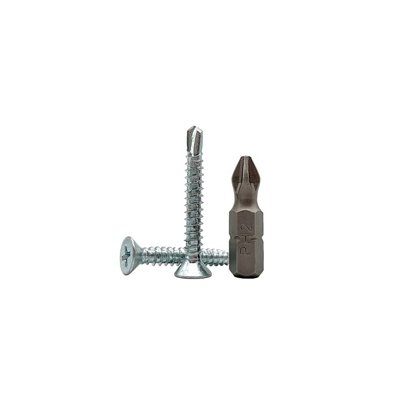 Pack of 300 DIN 7504 P Galvanised Steel 4.2 x