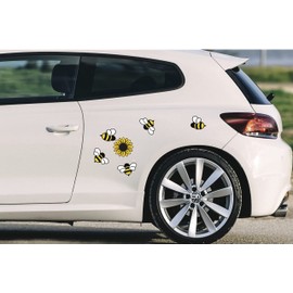 Magnetic Canvas Bee Car Magnets - Save The Bees